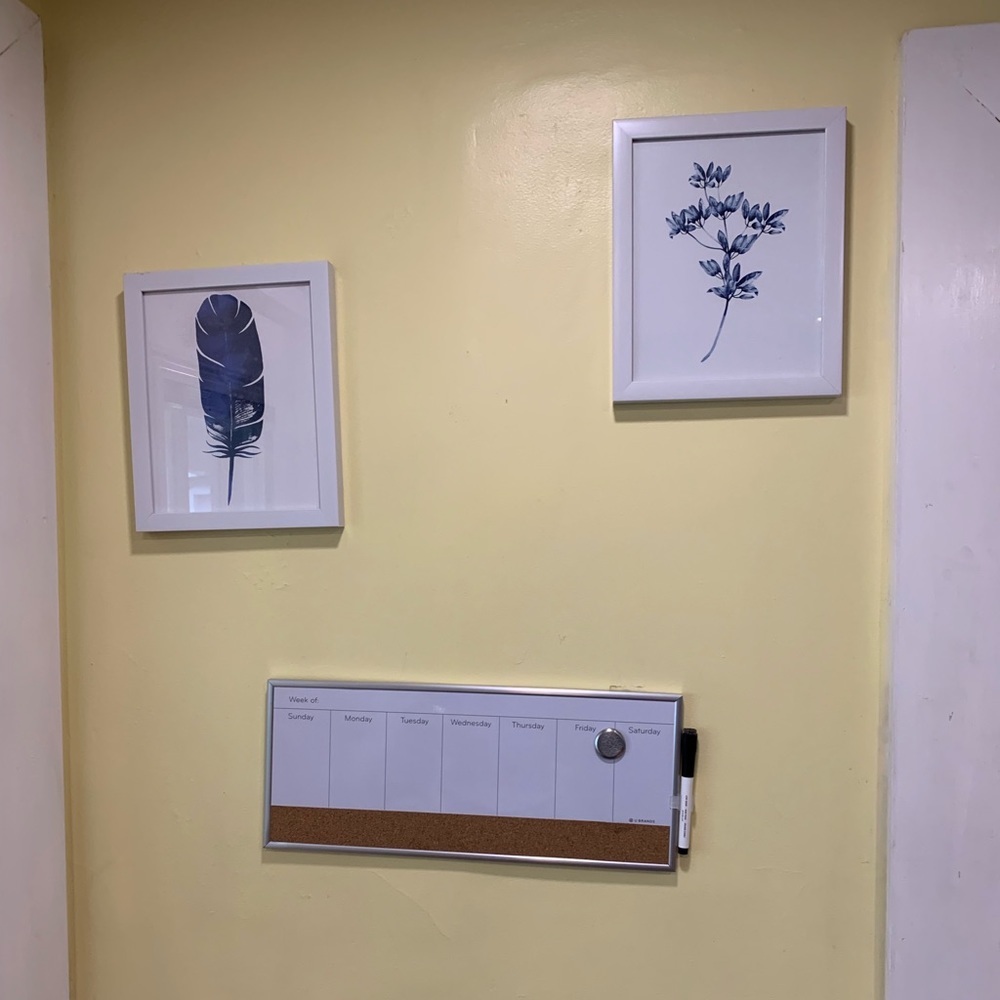 Picture & daily white board.